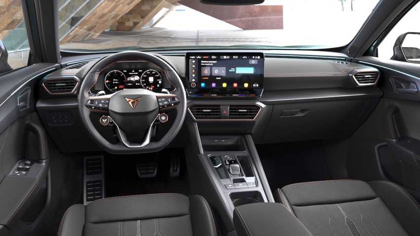 Cupra Formento e-hybrid interior dashboard and display